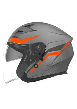 CASQUE JET N127 LATE TITANIUM ORANGE