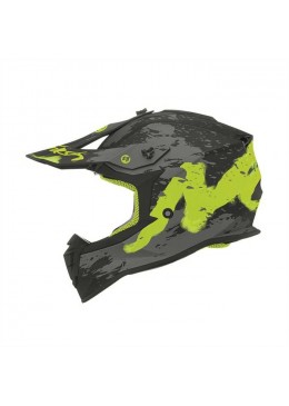 CASQUE CROSS ENFANT TRASH JAUNE