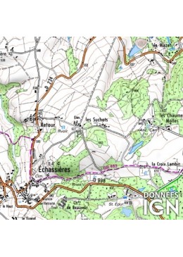 Carte topographique 1 département français au 1...