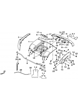 CARROSSERIE ARRIERE NOIR MAT QUAD TGB BLADE 550...