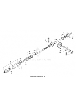 GEAR SECONDARY DRIVE H2-20 DEG.