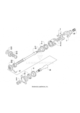 Arbre menant arrière moteur quad arctic cat 550...