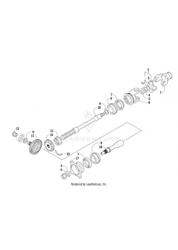 pignon arbre secondaire moteur quad arctic cat...