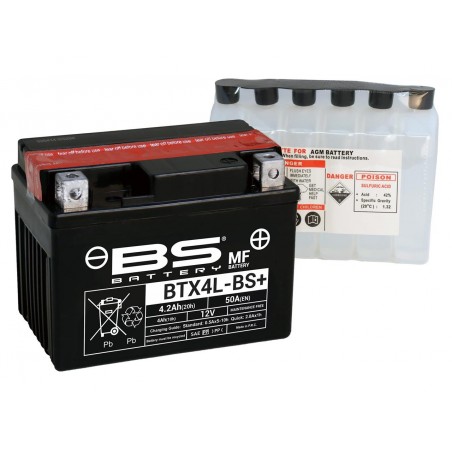 BATTERIE BS BATTERY BTX4L-BS SANS ENTRET